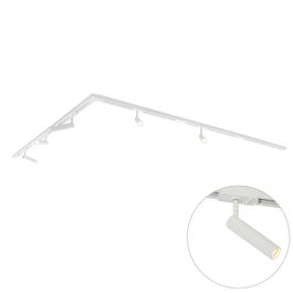 Moderan šinski sistem rasvete sa 5 reflektora, beli, jednofazni - Iconic Ivy