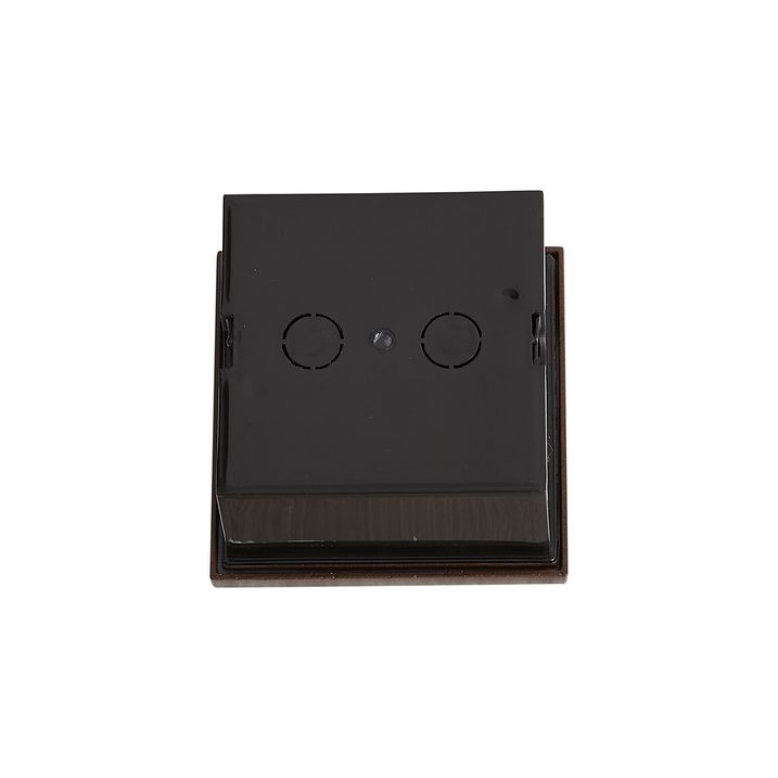 Lampada da parete moderna marrone ruggine quadrata incl. LED IP54 - Gem