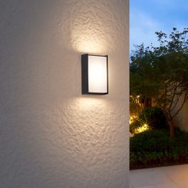 Moderne Aussenwandleuchte schwarz inkl. LED IP65 - Packet