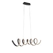 Lampada-a-sospensione-di-design-nera-dimmerabile-con-LED-grande---Twisted