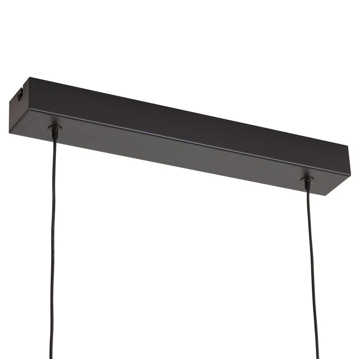 Moderne hanglamp walnoot hout incl. LED 3-staps dimbaar - Kaneau