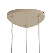 Retropendellampa-taupe-med-metallskärm-6-ljus---Macaron