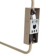 Moderne-vegglampe-taupe-med-gullfarget-innside-justerbar-2-lys---Lune