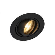Set-of-6-Modern-Recessed-Spotlights-Black-Tiltable---Club