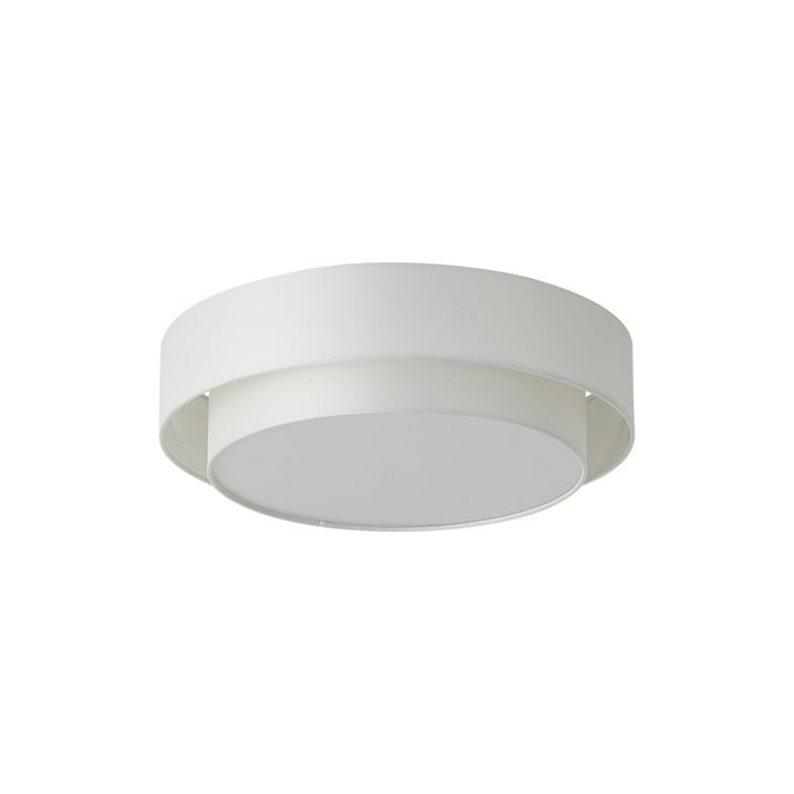 Moderna griestu lampa balta 50 cm ar 3 gaismām - Drum Duo