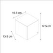Moderná-nástenná-lampa-zlatá---Cube