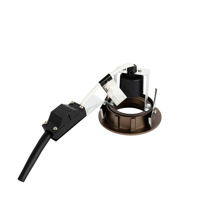 Set mit 6 modernen, schwenkbaren Einbaustrahlern Dunkelbronze - Cisco