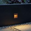 Lampada-da-parete-moderna-marrone-ruggine-quadrata-incl.-LED-IP54---Gem