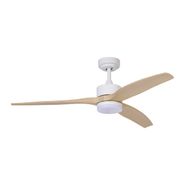 Ventilatore-da-soffitto-bianco-con-stampa-legno-132-cm-con-LED-dimmerabile-con-telecomando---Joly