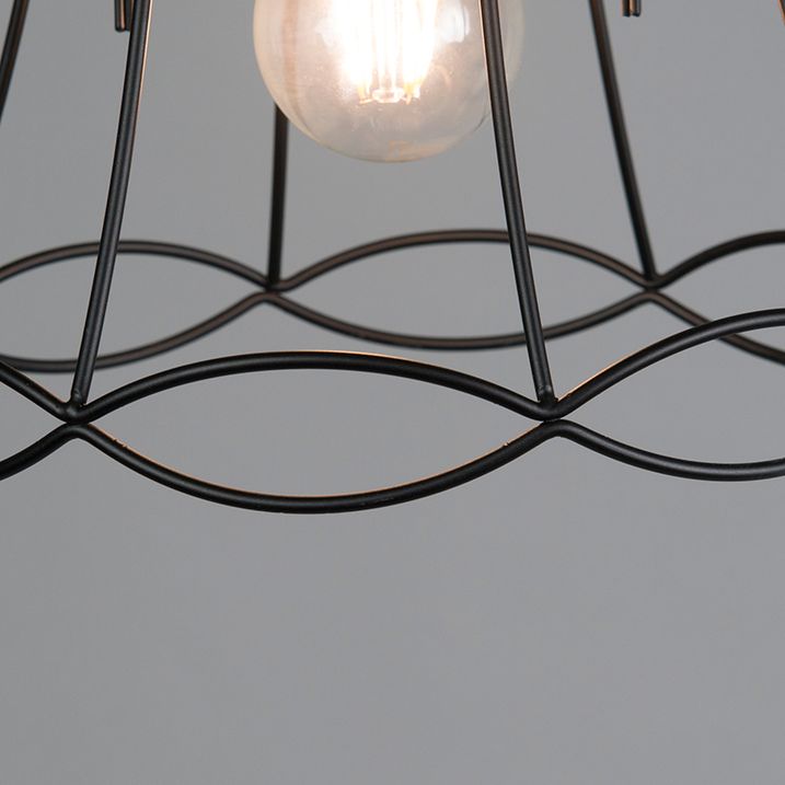 Retro Pendant Light Black 25 cm - Granny Frame