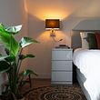 Oceľová-nástenná-lampa-s-čiernym-tienidlom-a-čítacím-ramenom-vrátane-LED---Bergamo