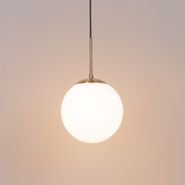 Art-Deco-Pendant-Lamp-Gold-with-Opal-Glass---Flore