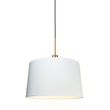 Suspension-moderne-en-bronze-avec-abat-jour-45-cm-blanc---Combi-1