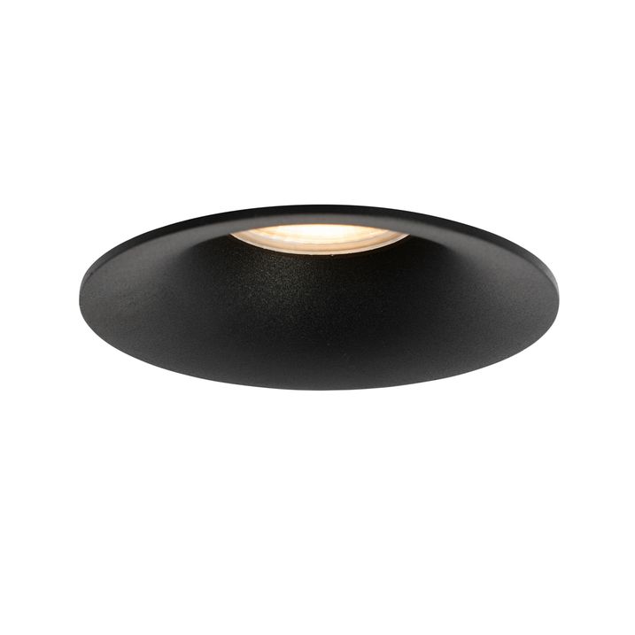 Moderne inbouwspot zwart GU10 50mm - Gijs