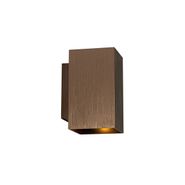 Moderna-zidna-lampa-tamno-bronzana-kvadratna-2-svetla---Sandy