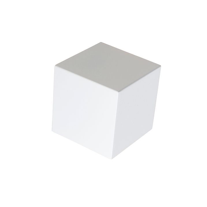 Moderná nástenná lampa biela - Cube