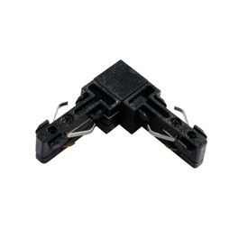 L-kobling skinne sort 1-faset - Slimline