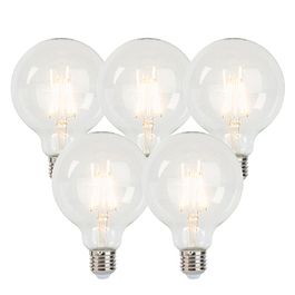 Sæt med 5 E27 dæmpbare LED-pærer G95 5W 470lm 2700K