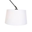 Pakabinama-lempa-juoda-su-lininiu-gaubtu-balta-35-cm---Blitz