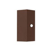 Vegglampe-rustbrun-2-lys-GU10-AR70-IP44-med-bevegelsessensor---Baleno
