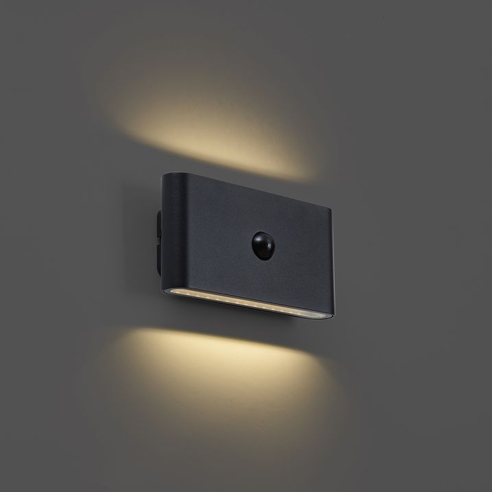 Wandleuchte schwarz 4-Stufen-Sensor magnetisch inkl. LED wiederaufladbar - Batt