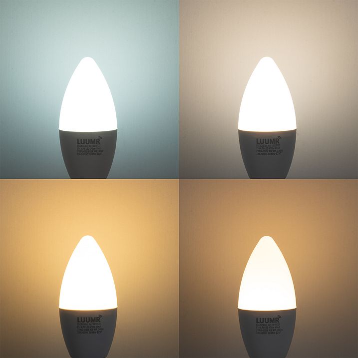 Set od 5 pametnih E14 LED sijalica C37 Opal RGBW 4.9W 470 lm 2700-6500K