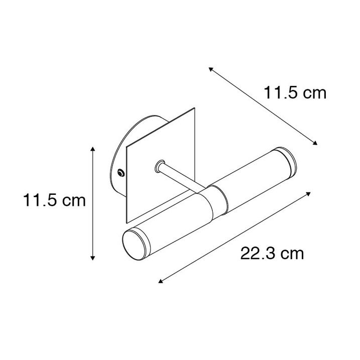 Aplique moderno cromado IP44 - Bath 2