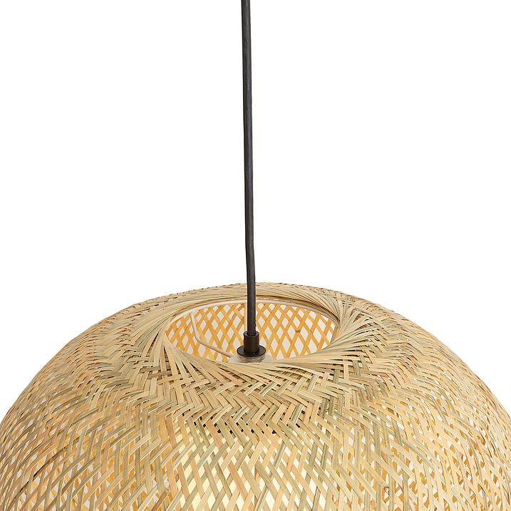 Japandi závesná lampa bambusová 50cm IP44 - Moana