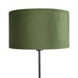 Podna-lampa-crna-sa-plišanim-abažurom-zelene-boje-sa-zlatom-35-cm---Parte
