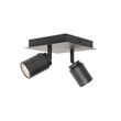 Smart-badeværelsesspotlight-sort-firkantet-IP44-inkl.-2-Wifi-GU10---Ducha