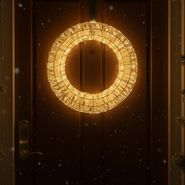 Luz-colgante-navideña-Corona-plateada-45cm-incl.-LED-IP44---Nawa