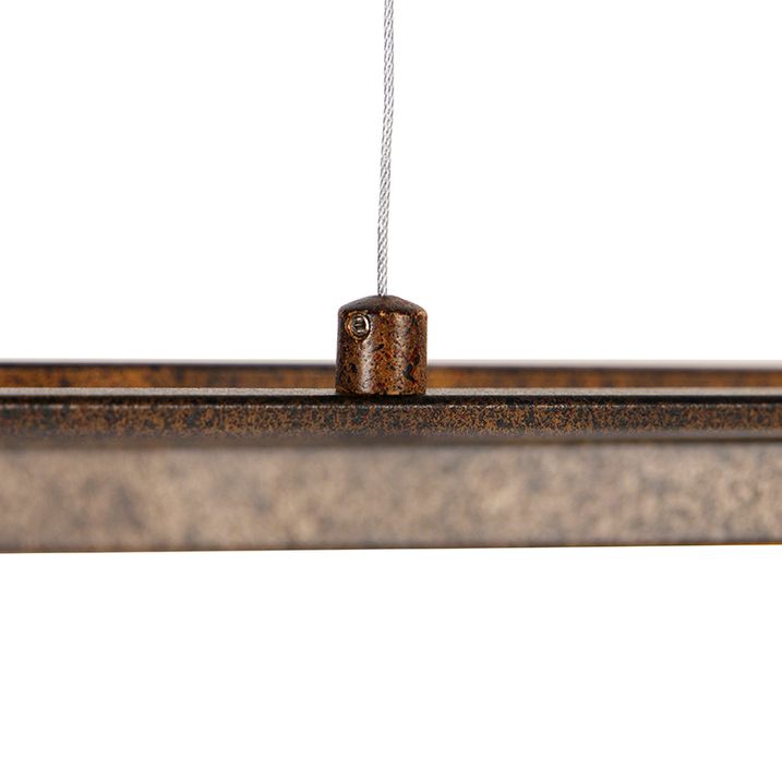 Lampă suspendată industrială maro ruginiu cu 4 lumini - Cage