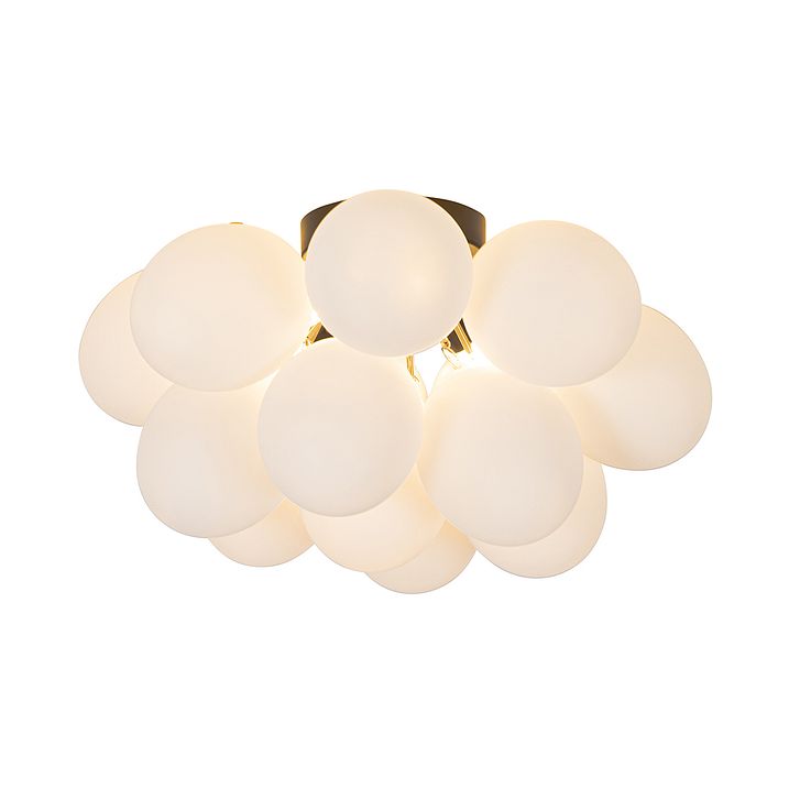 Zigbee G9 Dahil Akıllı Tavan Lambası Siyah Opal Camlı 4 Işıklı - Uvas