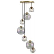 Art-Deco-piekaramā-lampa-zelta-krāsā-ar-varavīksnes-stiklu-7-gaismas---Sandra