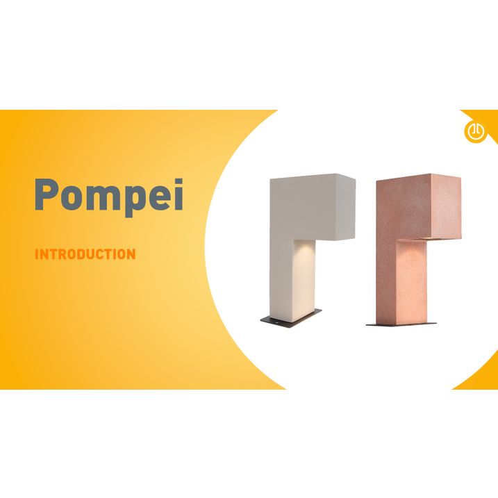 Modern buiten paaltje terracotta 35cm IP44 - Pompei