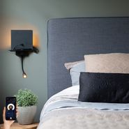 Pametna-zidna-lampa-crna-sa-USB-om-i-fleksibilnom-rukom-uključujući-WiFi-G9---Flero
