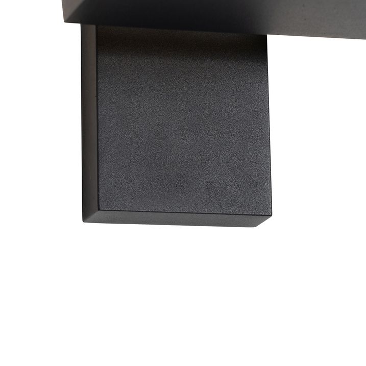 Lanterne murale d'extérieur noire avec LED IP54 - Ferdinand