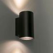 Moderna-zidna-lampa-crna-okrugla-2-svetla---Sandy