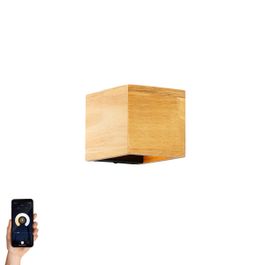 Smart vegglampe eiketre inkl. Wifi G9 - Transfer