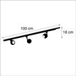 Modern-railsysteem-met-3-spots-zwart-1-fase---Iconic-Gissi