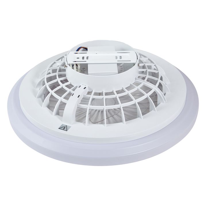 Plafondventilator wit 48.5cm incl. LED dimbaar in Kelvin met afstandsbediening - Clemo