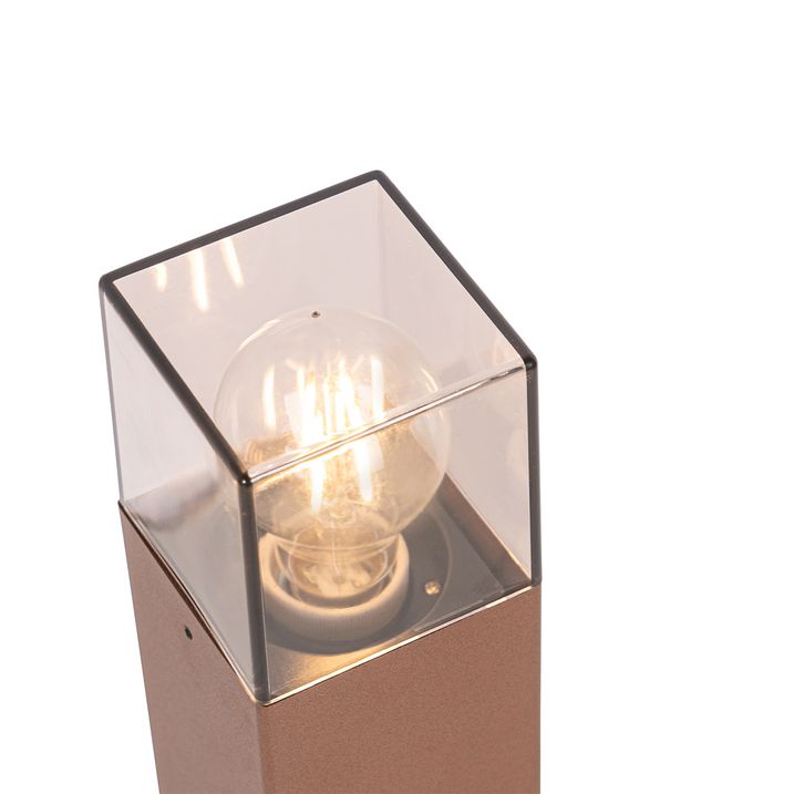 Industrijska spoljna stojeća lampa rđasto braon 50 cm IP44 - Danska