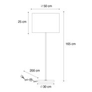 Vloerlamp-messing-met-grijze-kap-50-cm---Kaso