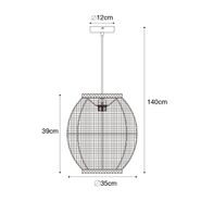 Lampă-suspendată-orientală-naturală-35-cm---Rob