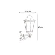 Klassisk-vegglampe-svart-med-kobber-IP44---Havana