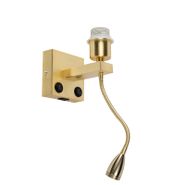 Aplică-Art-Deco-aurie-cu-USB-și-braț-flexibil---Brescia-Combi