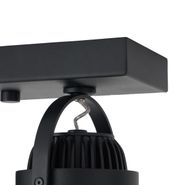 Moderner-Aufbaustrahler-schwarz-inkl.-dimmbarer-LED-2-flammig---Apollo