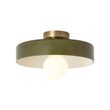 Plafonieră-retro-bronz-cu-sticlă-verde---Jina