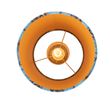 Stropní-lampa-s sametovým-stínítkem-s motýly-a zlatem-25-cm---Combi-černá