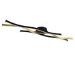 Design-plafondlamp-zwart-met-goud-incl.-LED-dimbaar---Blaze